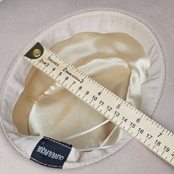 Olive & Pique Ella Wool Felt Gambler Flat Brim Western Hat with Aztec Band‎ OS - Picture 12 of 16